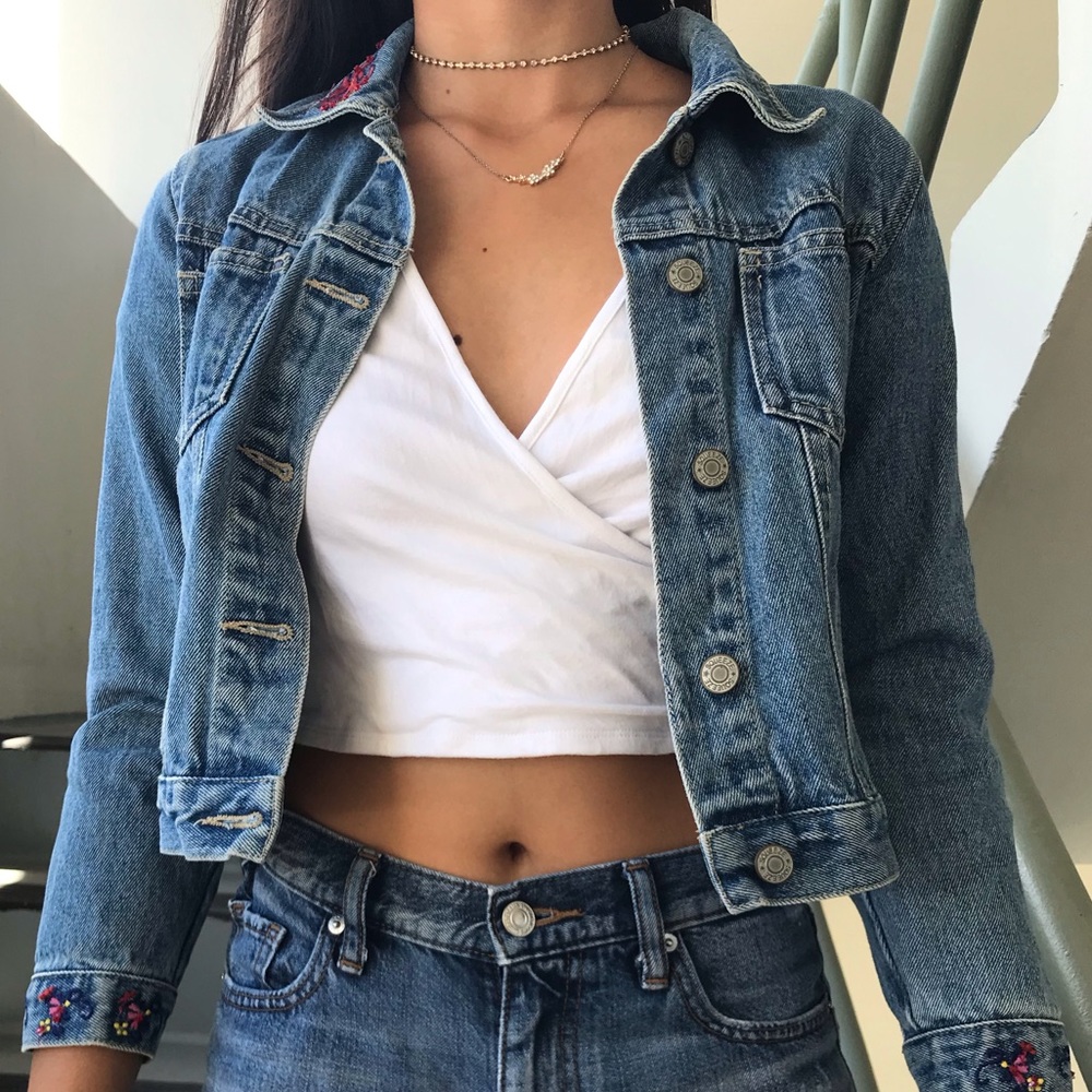 Floral Denim Jacket